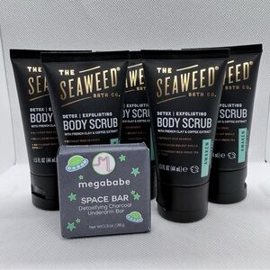 Sample Set. The Seaweed Exfoliating Body Scrub. Awaken-Rosemary & MInt. Unisex